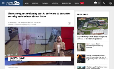 Chattanooga Schools May Test AI Software to Enhance Security Amid Rising School Threats